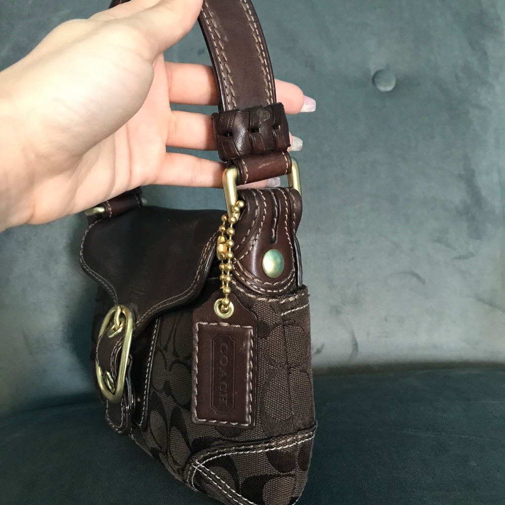 COACH Bleecker mini flap hobo bag - Picture 8 of 8